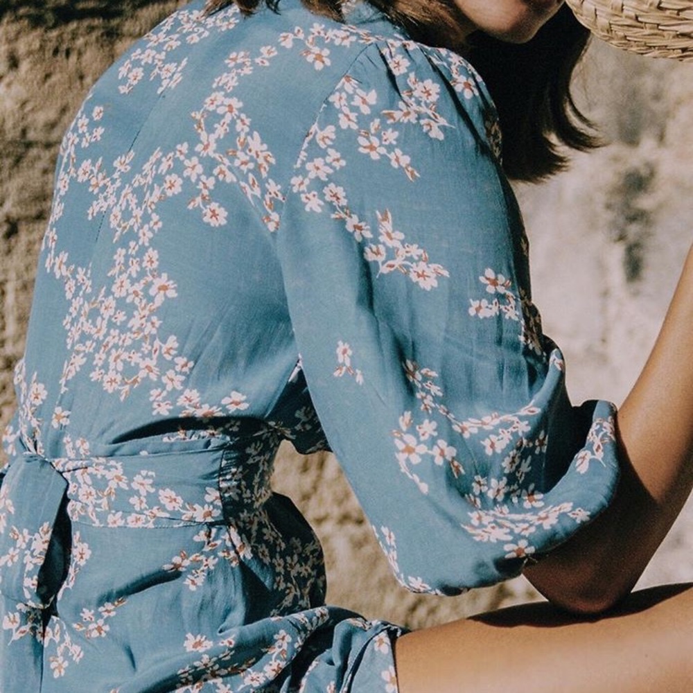 LAST ONE Faithfull the Brand Chloe Midi Dress NWT - Picture 7 of 16